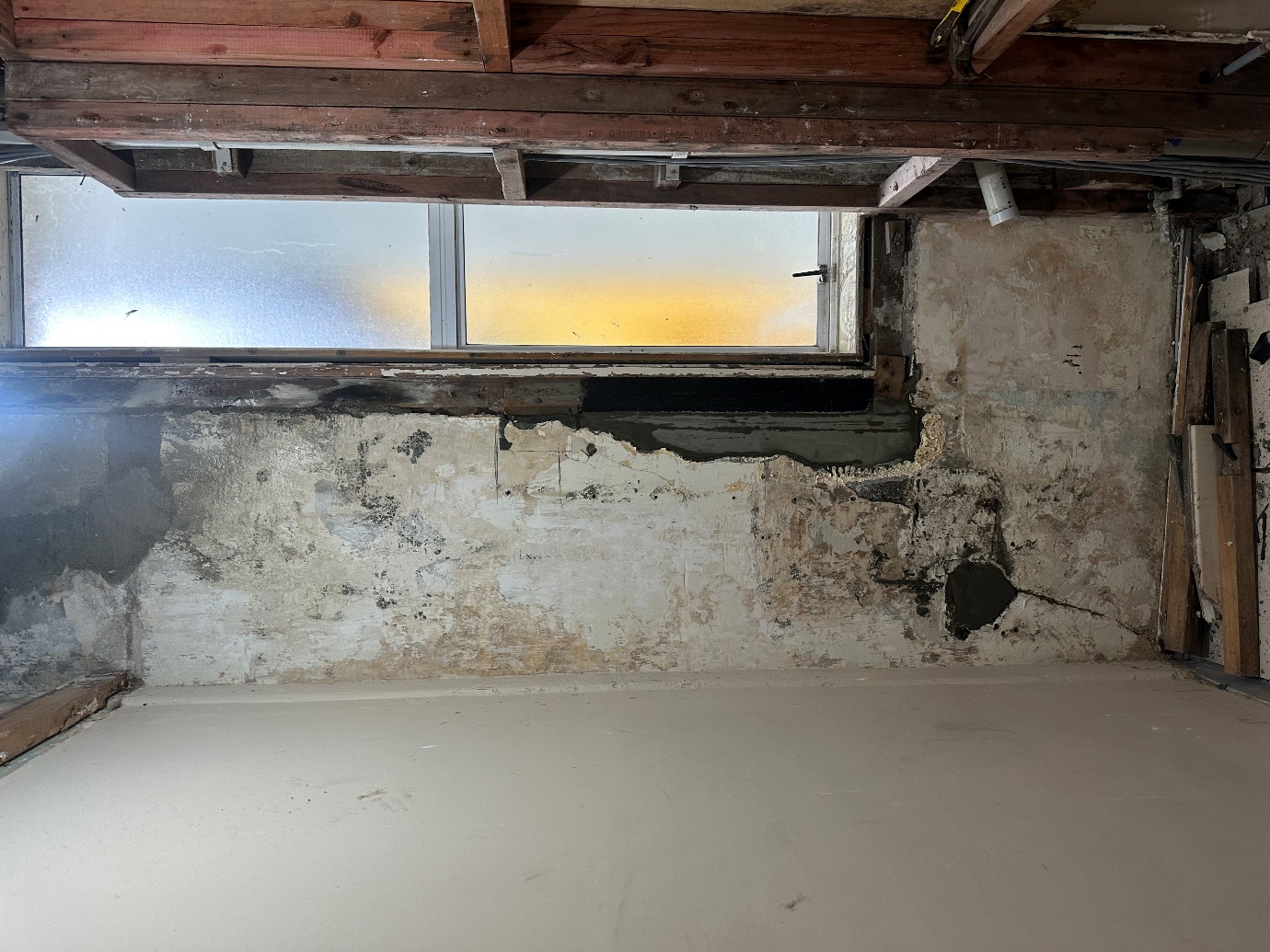 old rotten bathroom interior